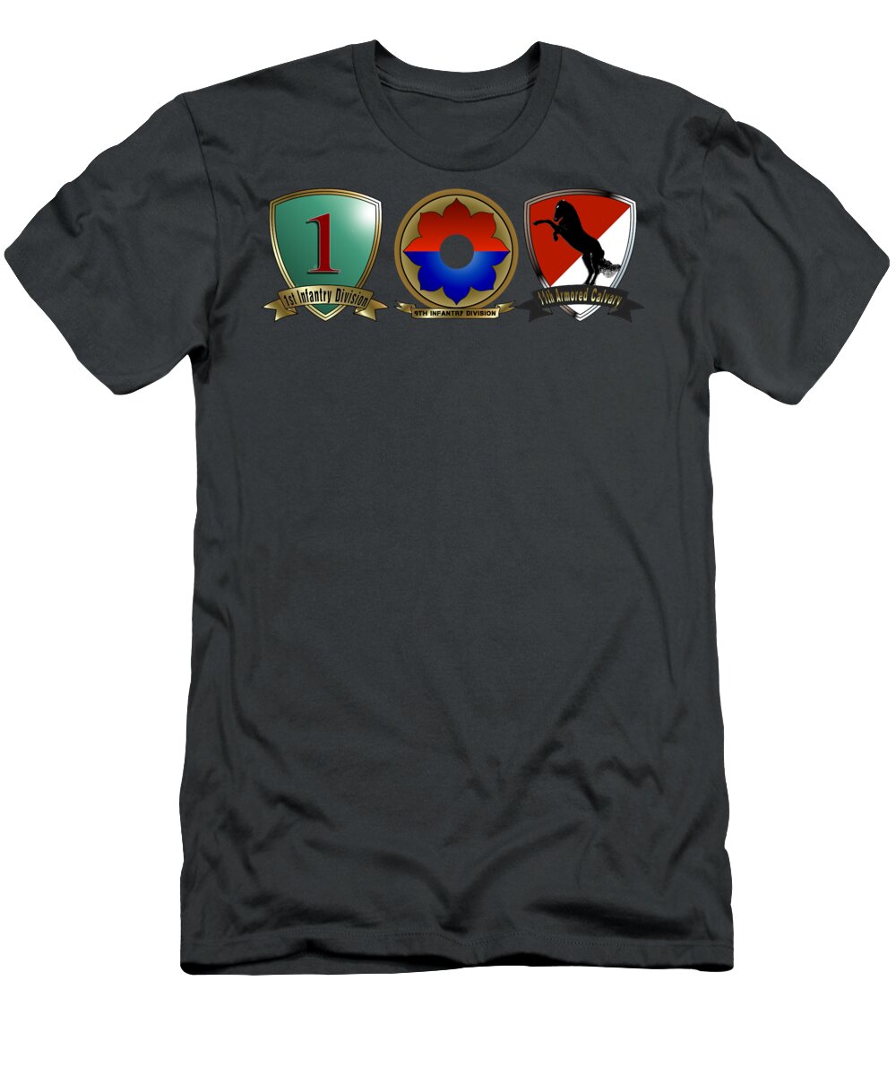 Various T-Shirt featuring the digital art Army Units by Bill Richards