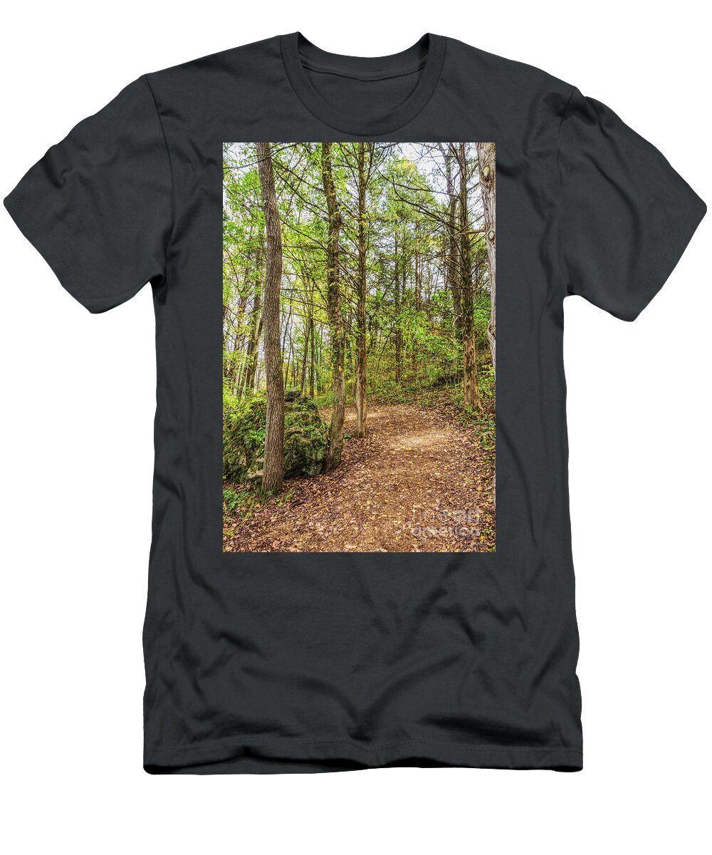 Runge Nature Center T-Shirt featuring the photograph Around And Up by Jennifer White