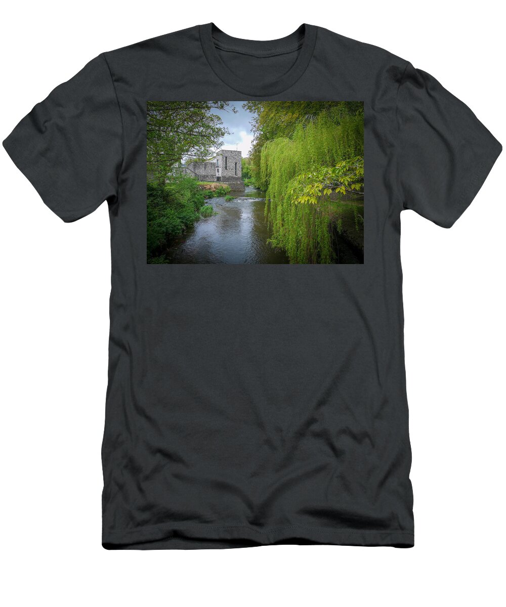 River Arra T-Shirt featuring the photograph Arra Drapery by Mark Callanan