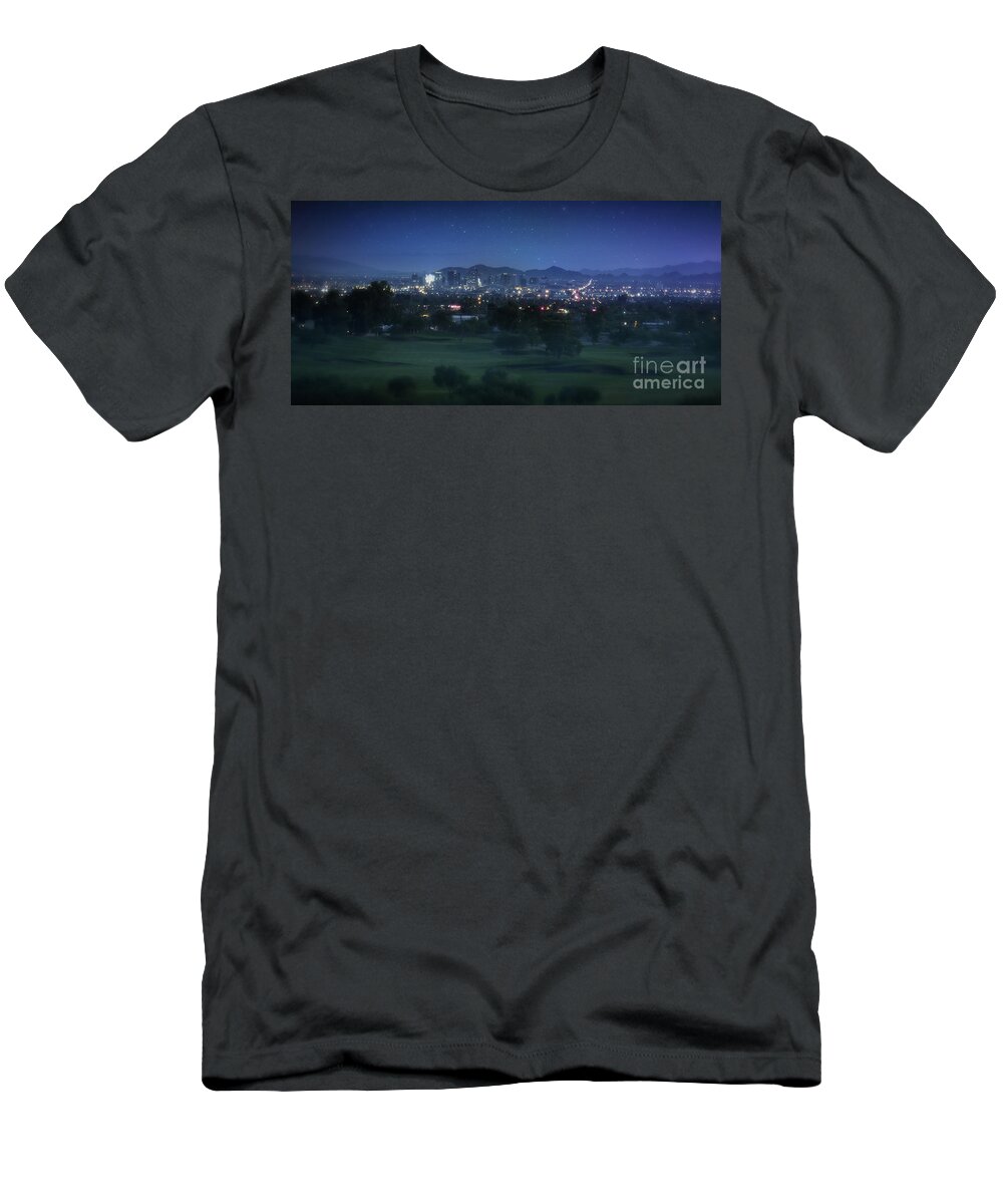 Phoenix T-Shirt featuring the digital art Art - City of the Sun by Matthias Zegveld