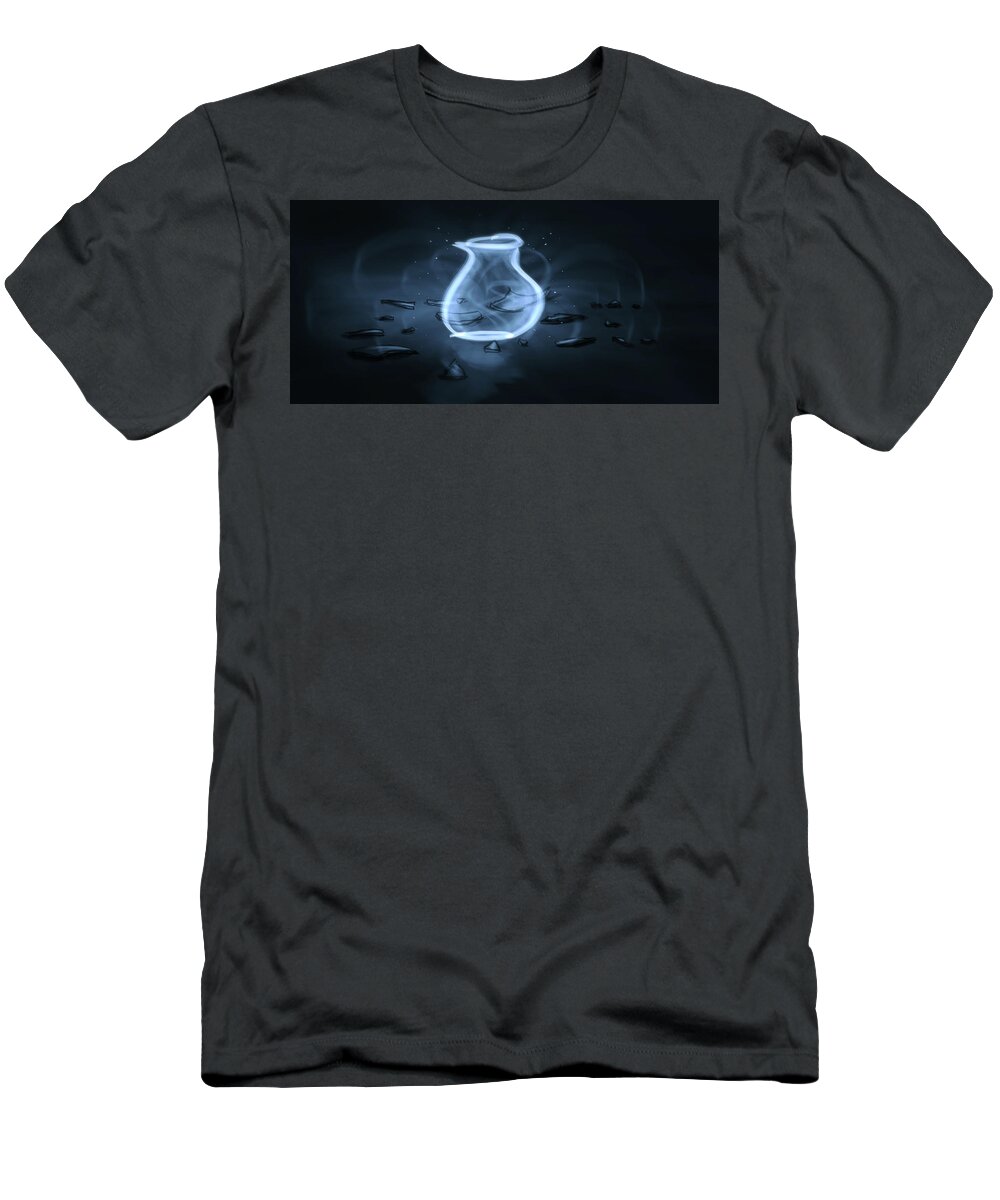 Darkness T-Shirt featuring the digital art Art - It Is Possible by Matthias Zegveld