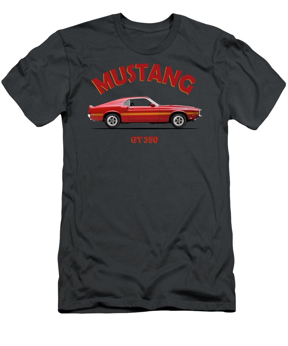 Ford Mustang T-Shirt featuring the photograph Ford Mustang Shelby GT350 1969 by Mark Rogan