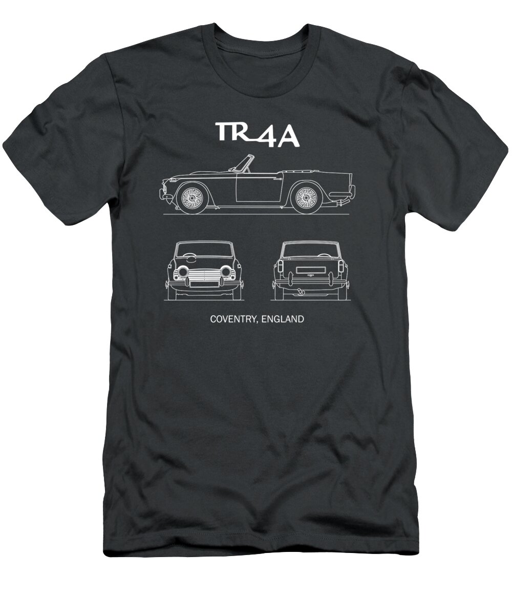 Triumph Tr4 T-Shirt featuring the photograph The TR4A Blueprint by Mark Rogan