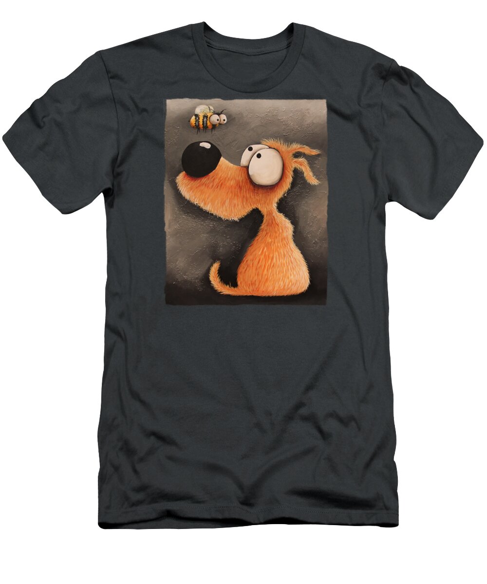 Dog T-Shirt featuring the painting Try beeing me by Lucia Stewart