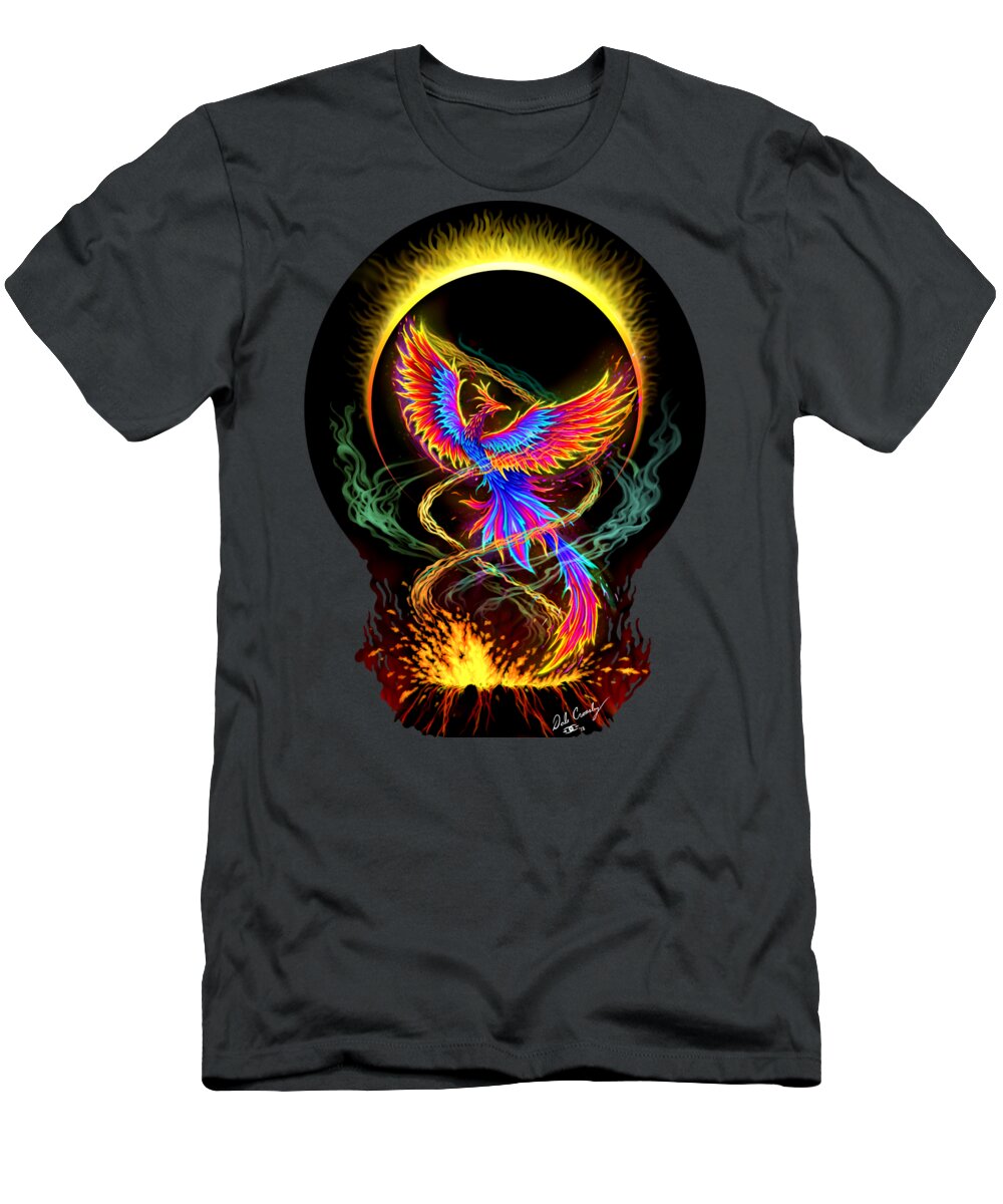 Phoenix T-Shirt featuring the digital art Rising above Adversity by Dale Crossley