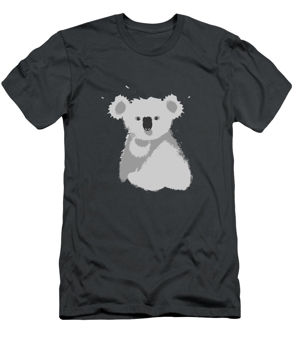 Koala T-Shirt featuring the digital art Koala Love by Zaira Dzhaubaeva