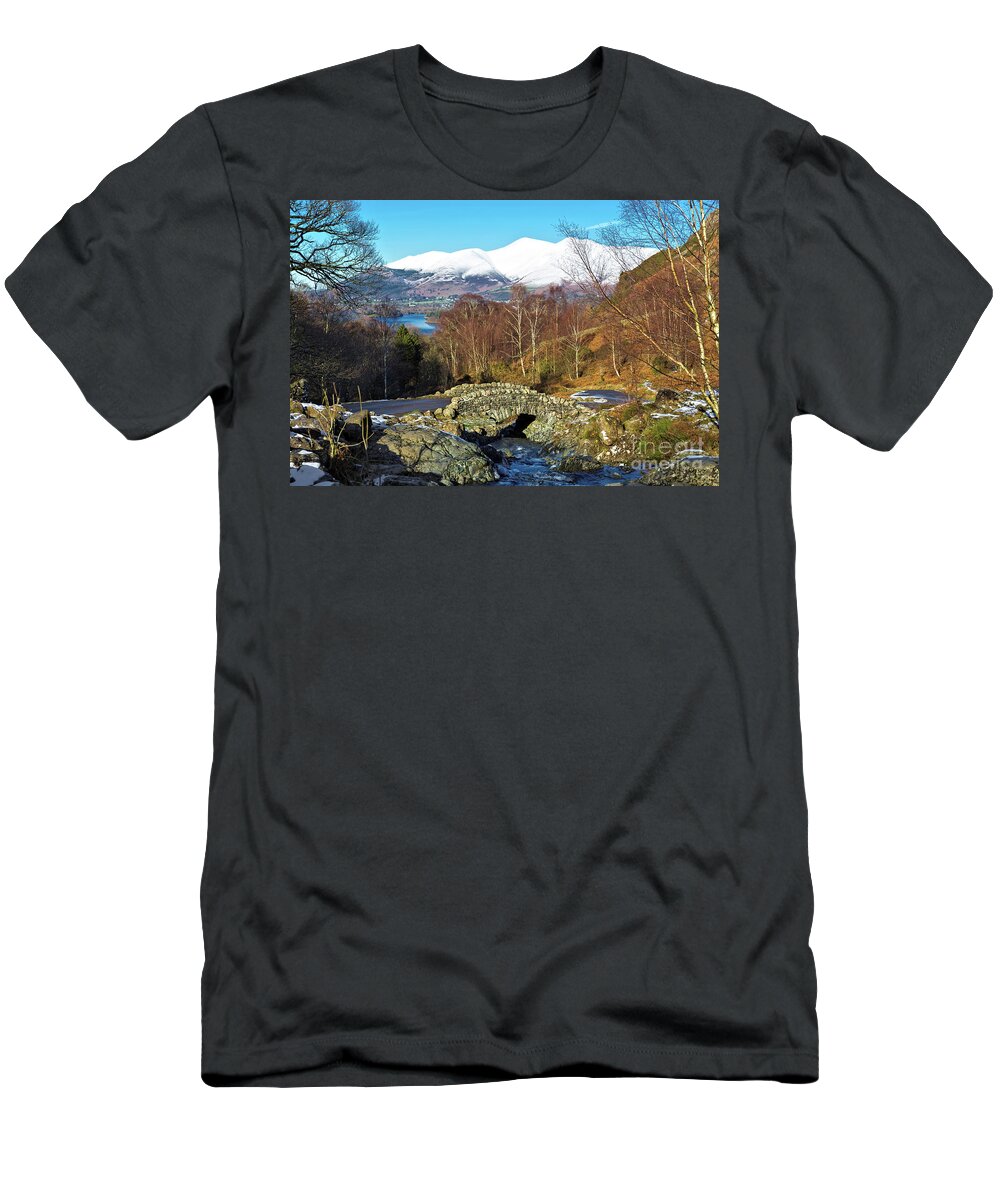 Uk T-Shirt featuring the photograph Ashness Bridge, Lake District, UK by Tom Holmes Photography