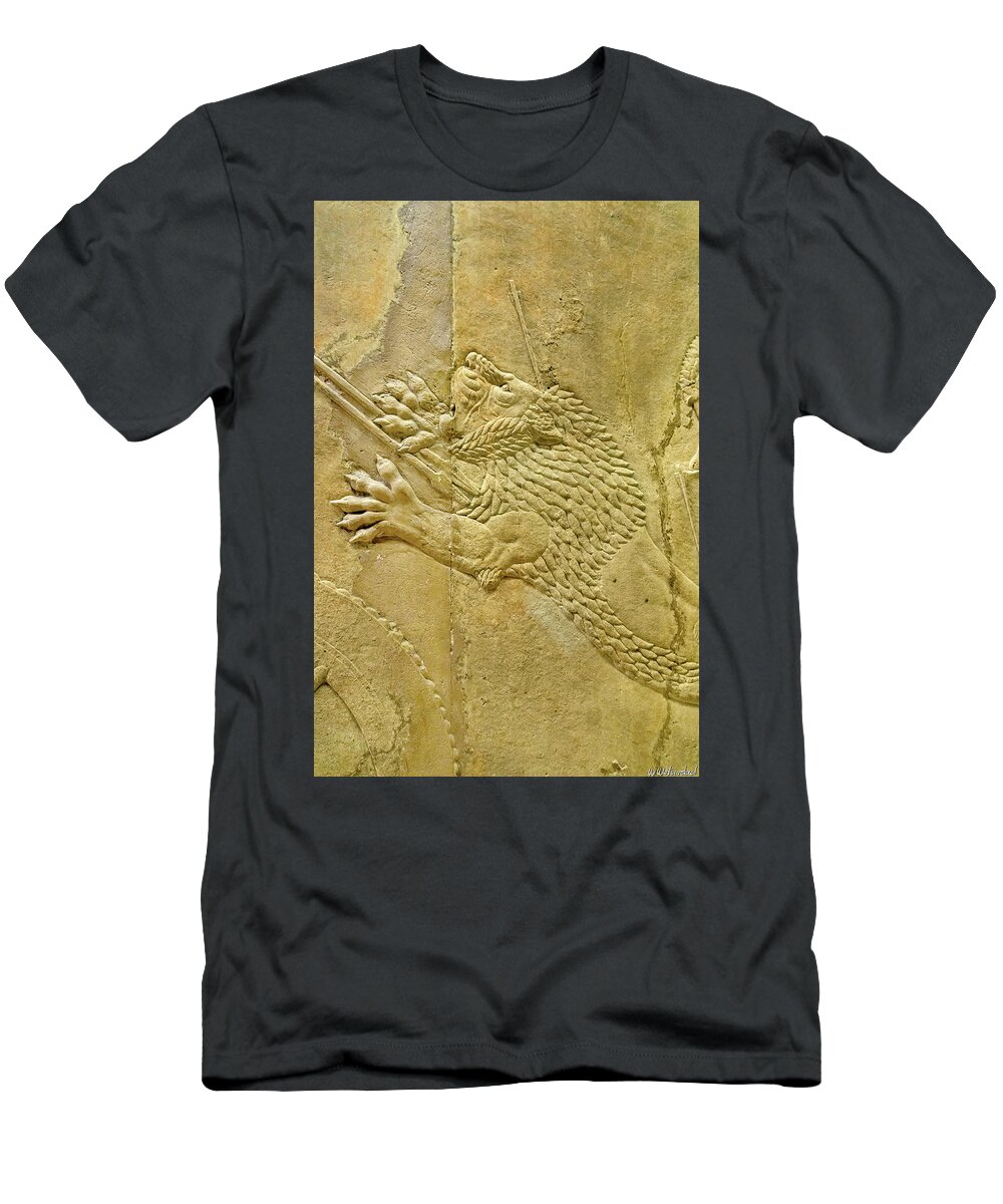 Assyrian Lion Hunt T-Shirt featuring the photograph Assyrian Lion Hunt 08 by Weston Westmoreland