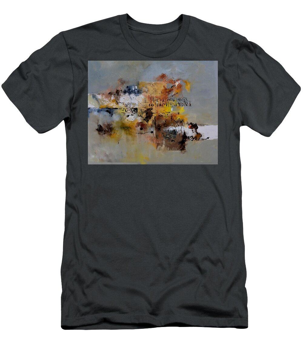 Abstract T-Shirt featuring the painting Assyrian lyrics by Pol Ledent