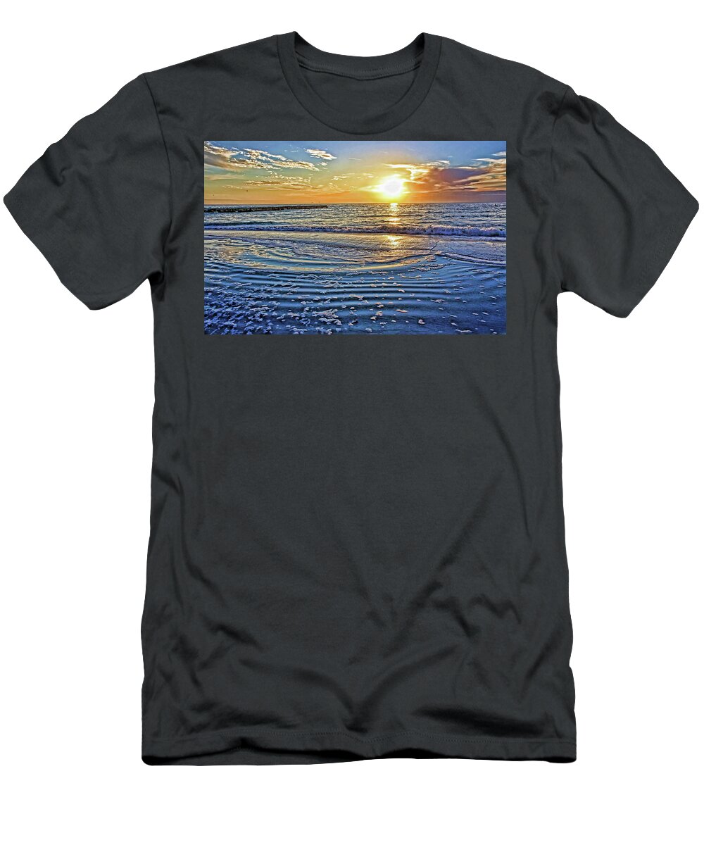 Gulf Of Mexico T-Shirt featuring the photograph At The Beach 1 by HH Photography of Florida