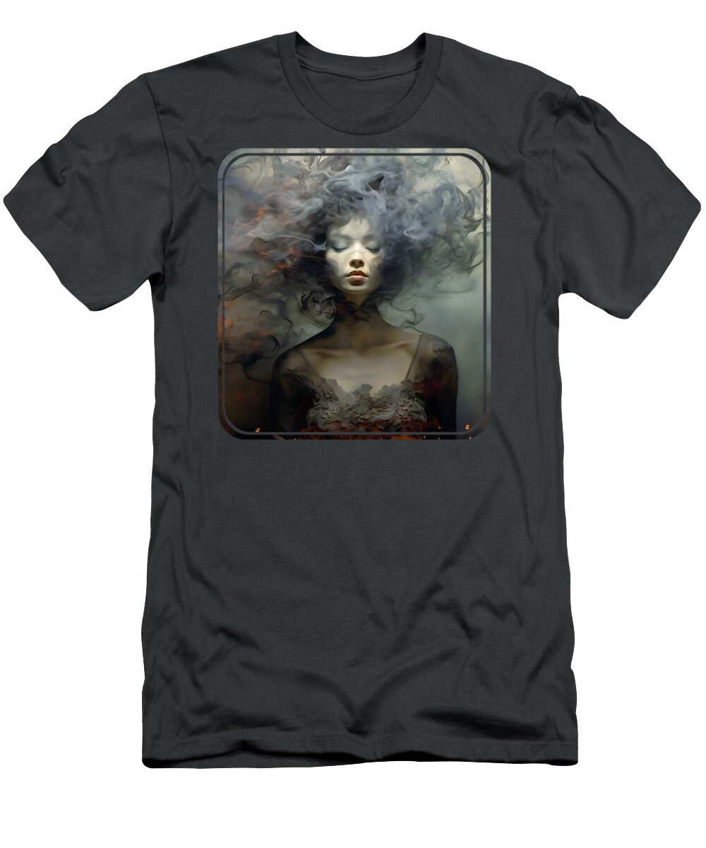 Gothic T-Shirt featuring the painting At The End Of The Road by Mark Ashkenazi