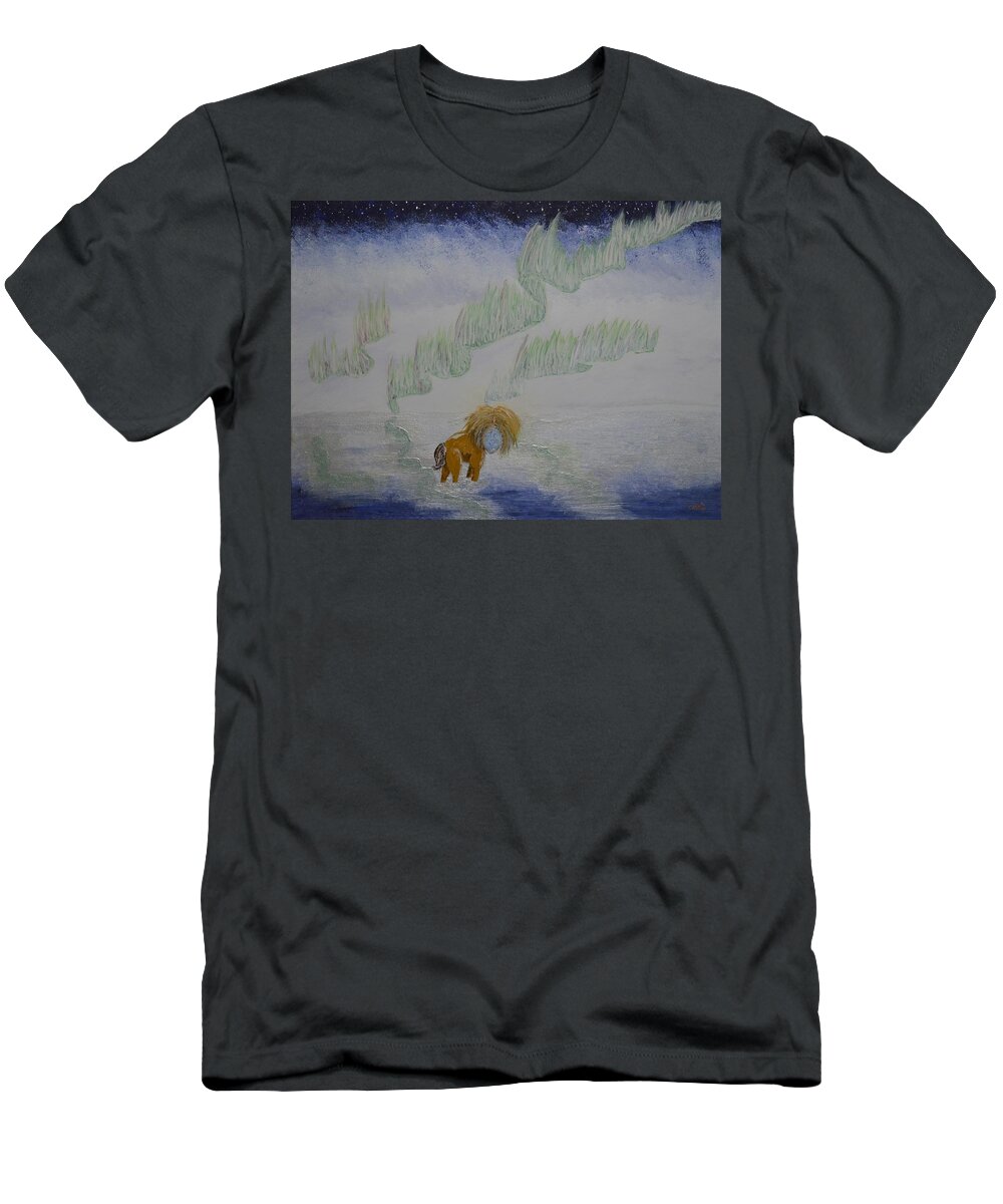  T-Shirt featuring the painting Aurora Serene by Christina Knight