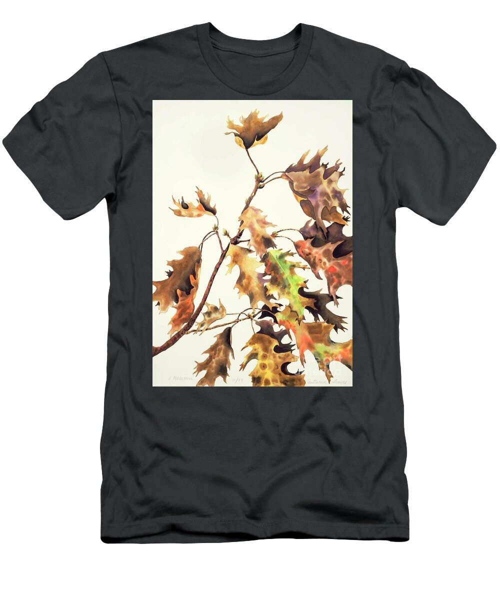 Autumn T-Shirt featuring the painting Autumn Leaves by Albert Massimi