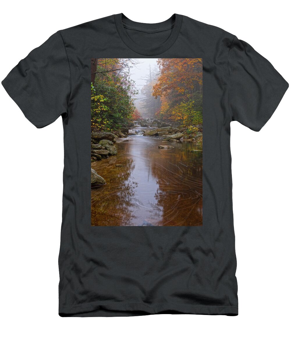 Autumn T-Shirt featuring the photograph Autumn Liquid Etchings by Angelo Marcialis