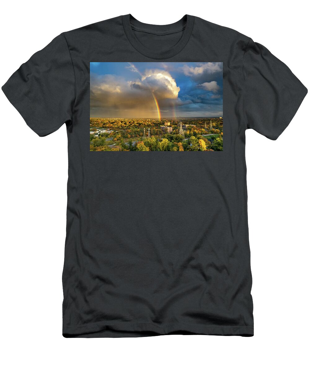 Bronxville T-Shirt featuring the photograph Autumn Rainbow by Kevin Suttlehan