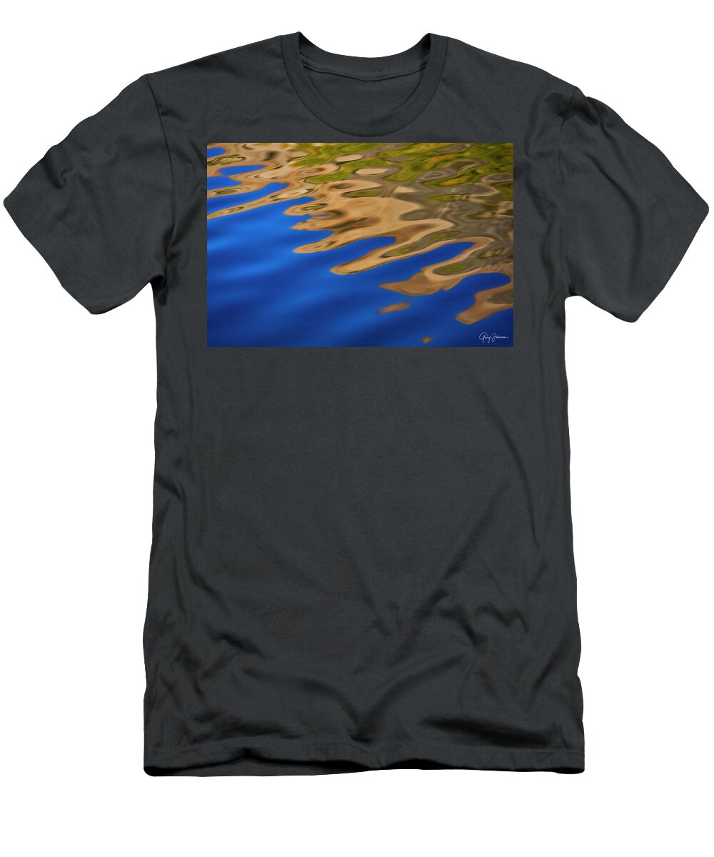 Autumn-reflection T-Shirt featuring the photograph Autumn Reflections by Gary Johnson