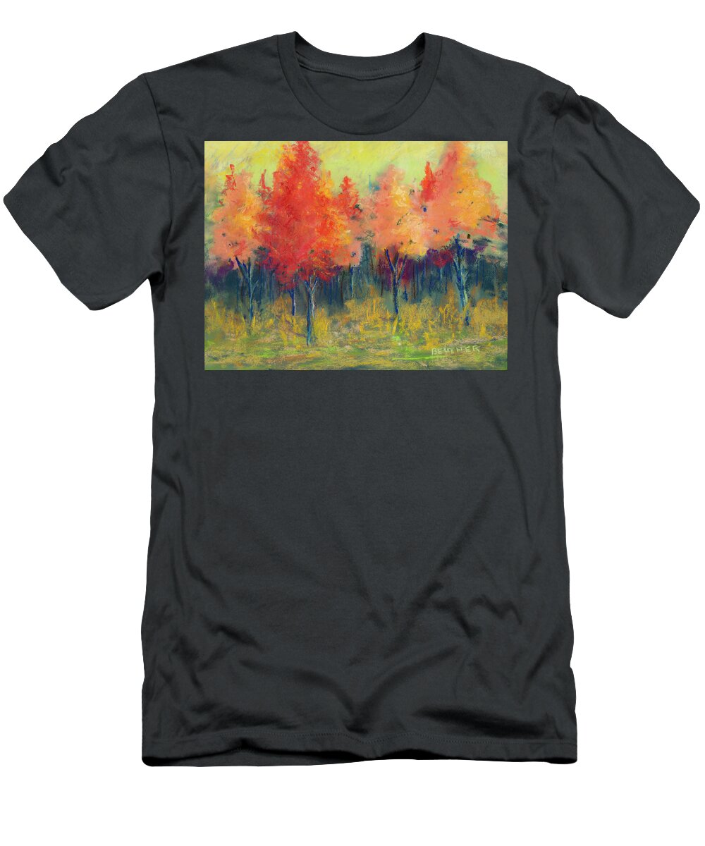 Painting T-Shirt featuring the painting Autumn's Glow by Lee Beuther