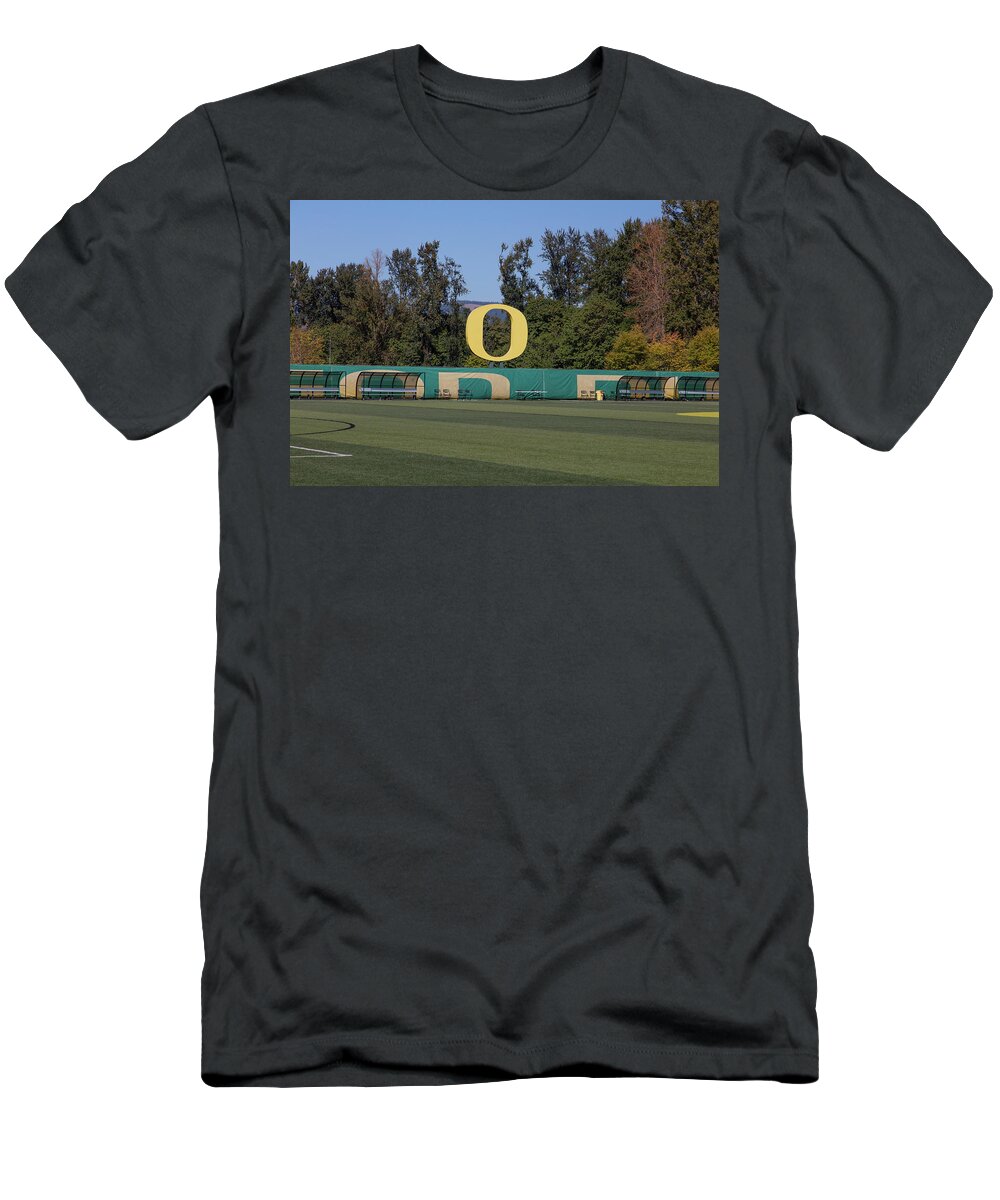 Pac 10 T-Shirt featuring the photograph Autzen Stadium at the University of Oregon by Eldon McGraw