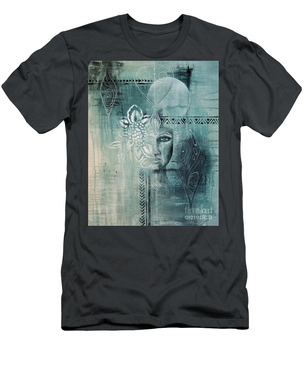  T-Shirt featuring the painting Awakened 1 by Reina Cottier