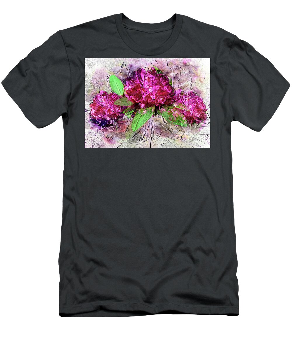 Digital T-Shirt featuring the digital art Azalea Bunch by Anthony Ellis