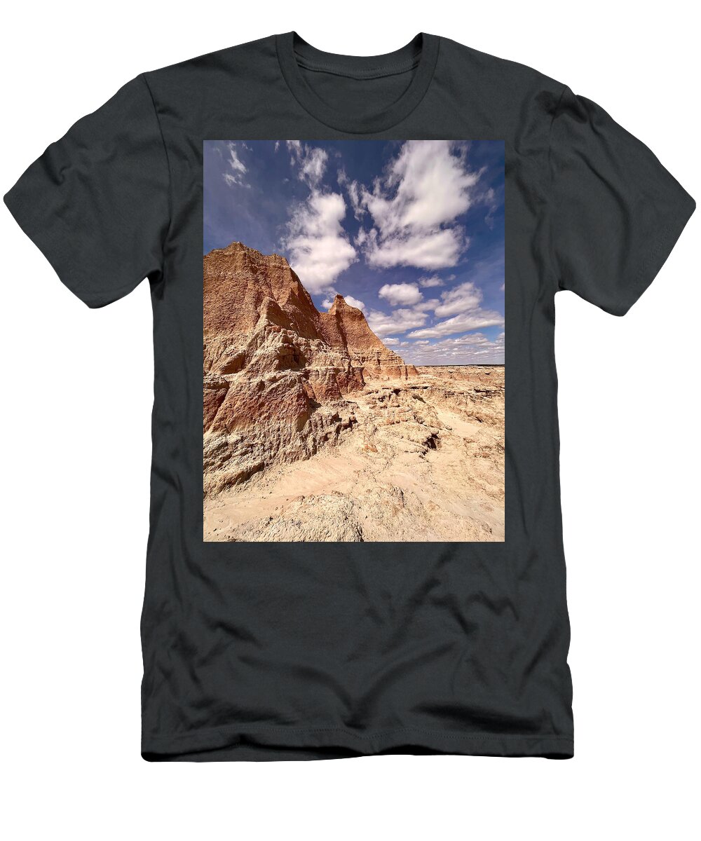 Badlands T-Shirt featuring the photograph Badlands by Carolyn Mickulas