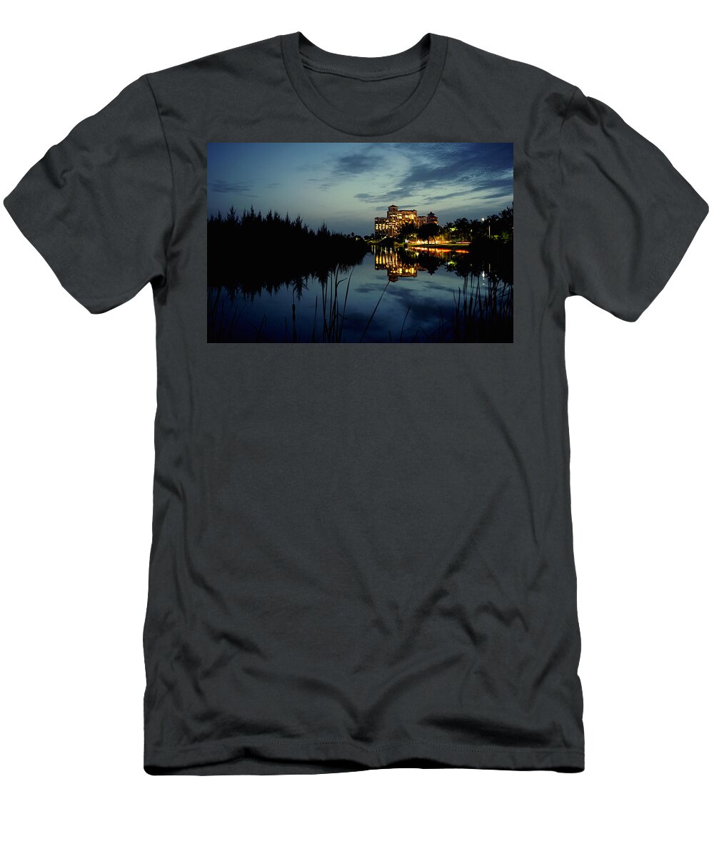 Cityscape T-Shirt featuring the photograph Reflections at Baha Mar by Montez Kerr
