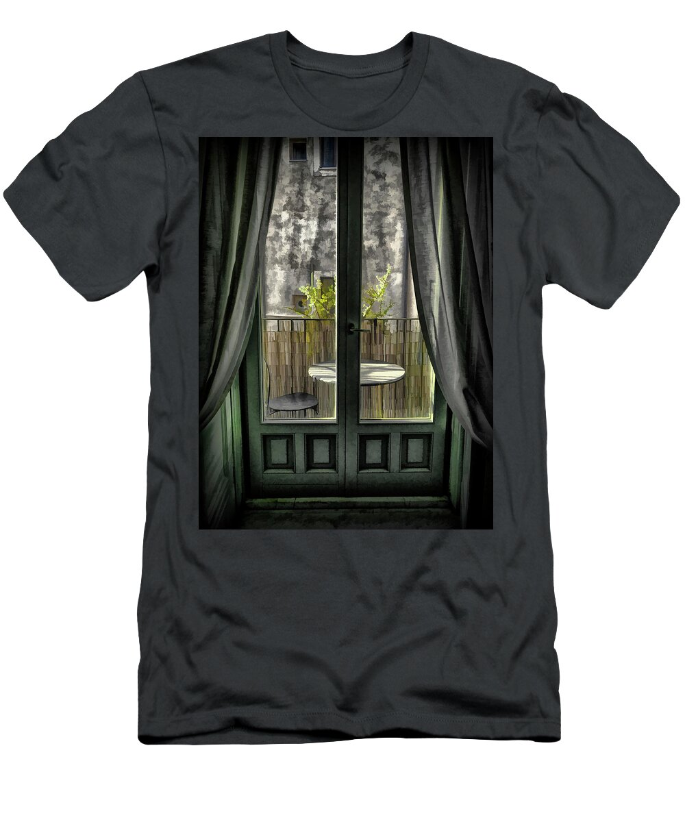 Catania T-Shirt featuring the photograph Balcony in Catania by Monroe Payne