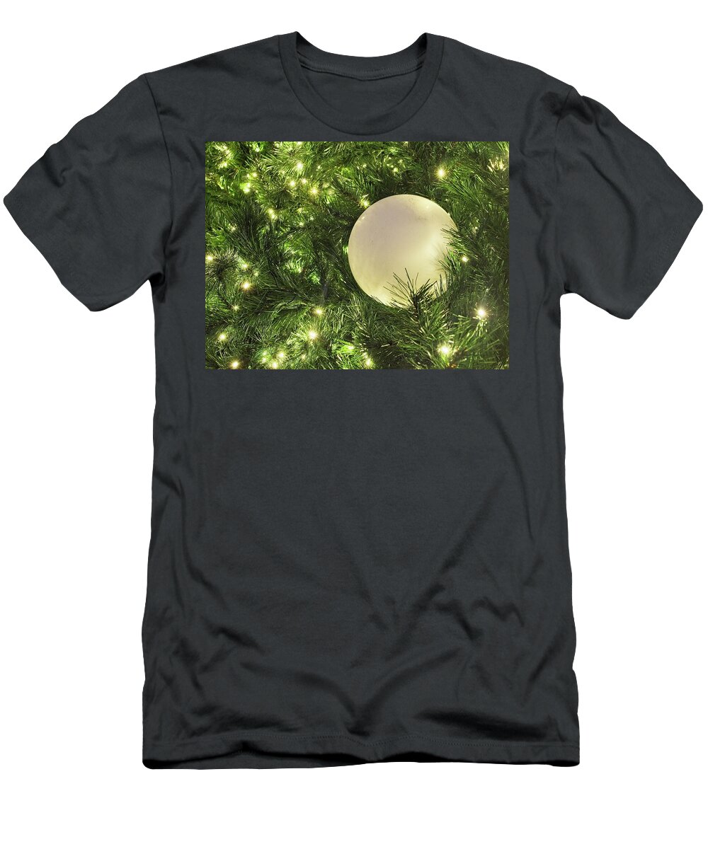 Christmas T-Shirt featuring the photograph Balloon in Christmas Tree by Steven Ralser