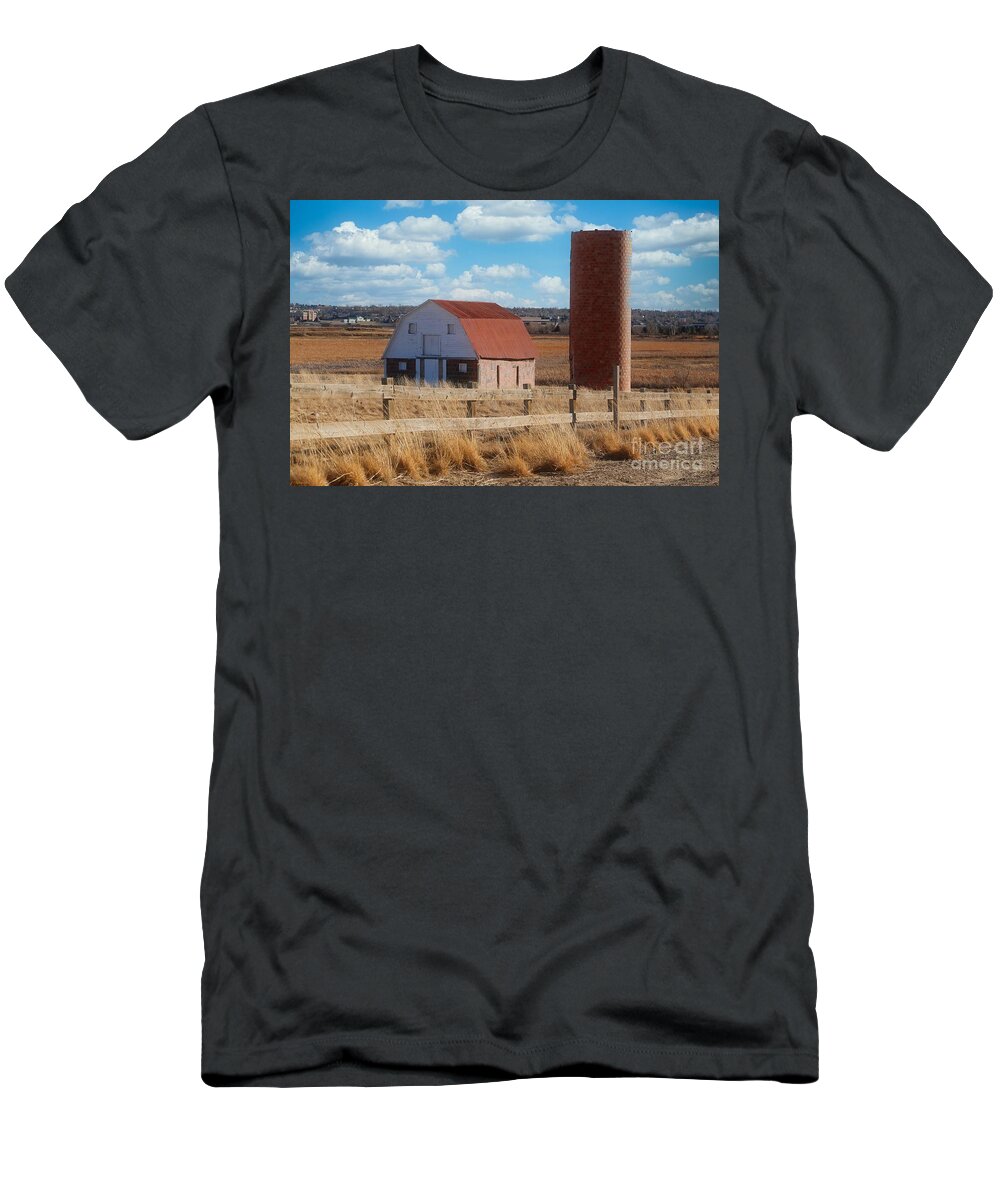 Barn T-Shirt featuring the photograph Barn Westminster Colorado by Veronica Batterson