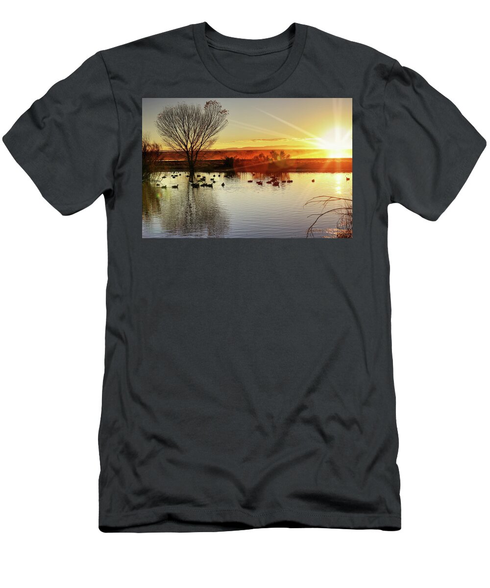 Fine Art T-Shirt featuring the photograph Basque Sunrise by Robert Harris