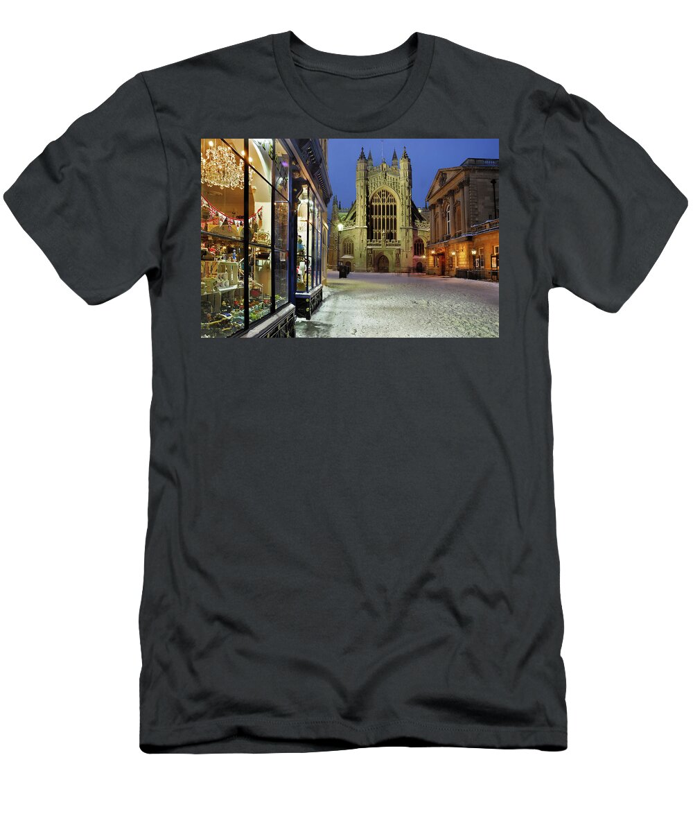 Bath Abbey T-Shirt featuring the photograph Bath Abbey by John Chivers