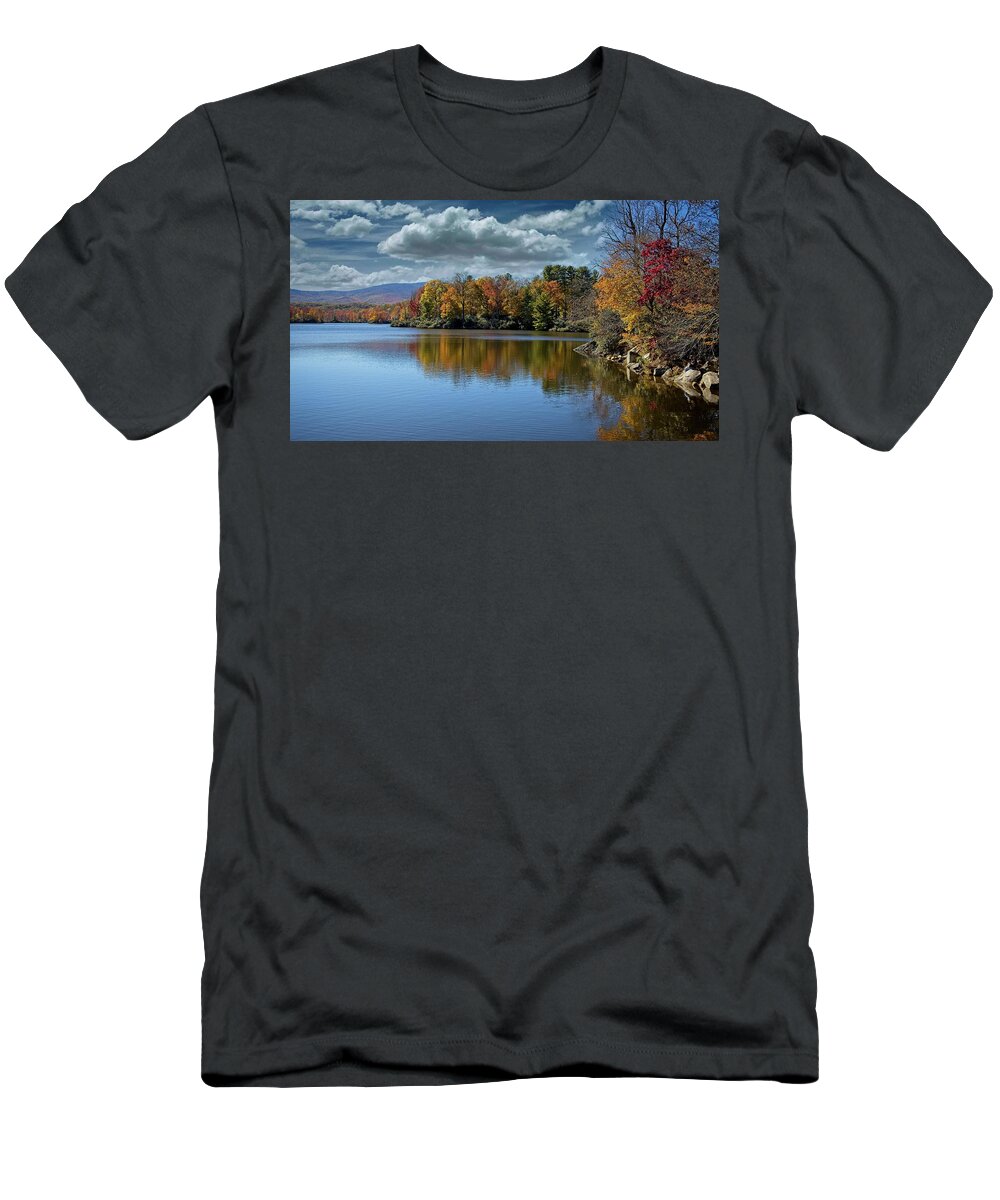 Autumn T-Shirt featuring the photograph Beautiful Fall Foliage by Ronald Lutz