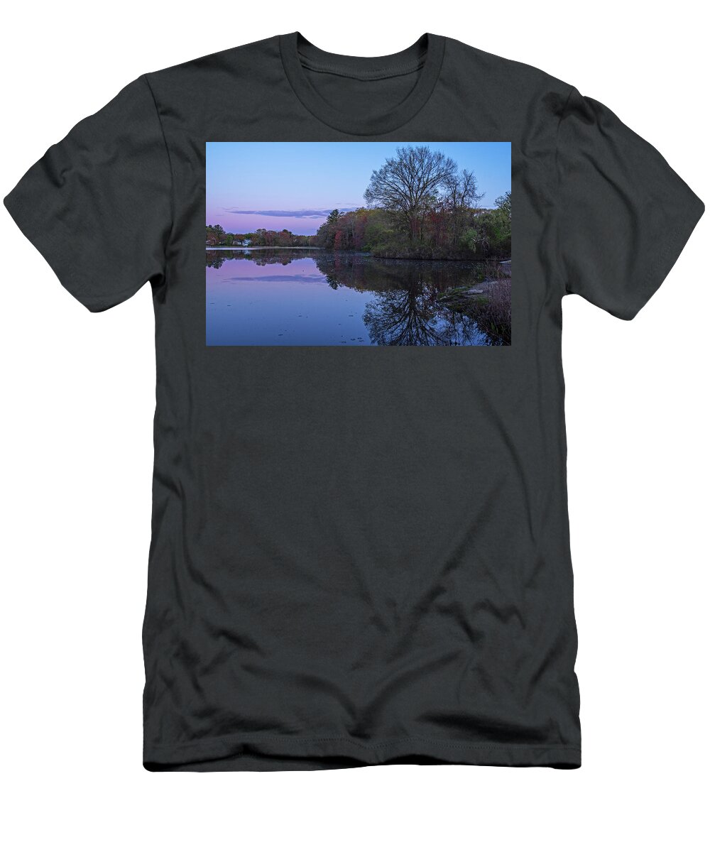 Billerica T-Shirt featuring the photograph Beaver Pond Sunrise Billerica Massachusetts by Toby McGuire