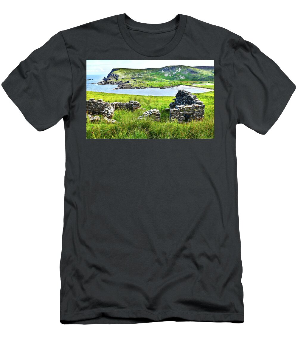 Magical Ireland Series By Lexa Harpell T-Shirt featuring the photograph Beefan Mountain - Glencolmcille, Ireland by Lexa Harpell