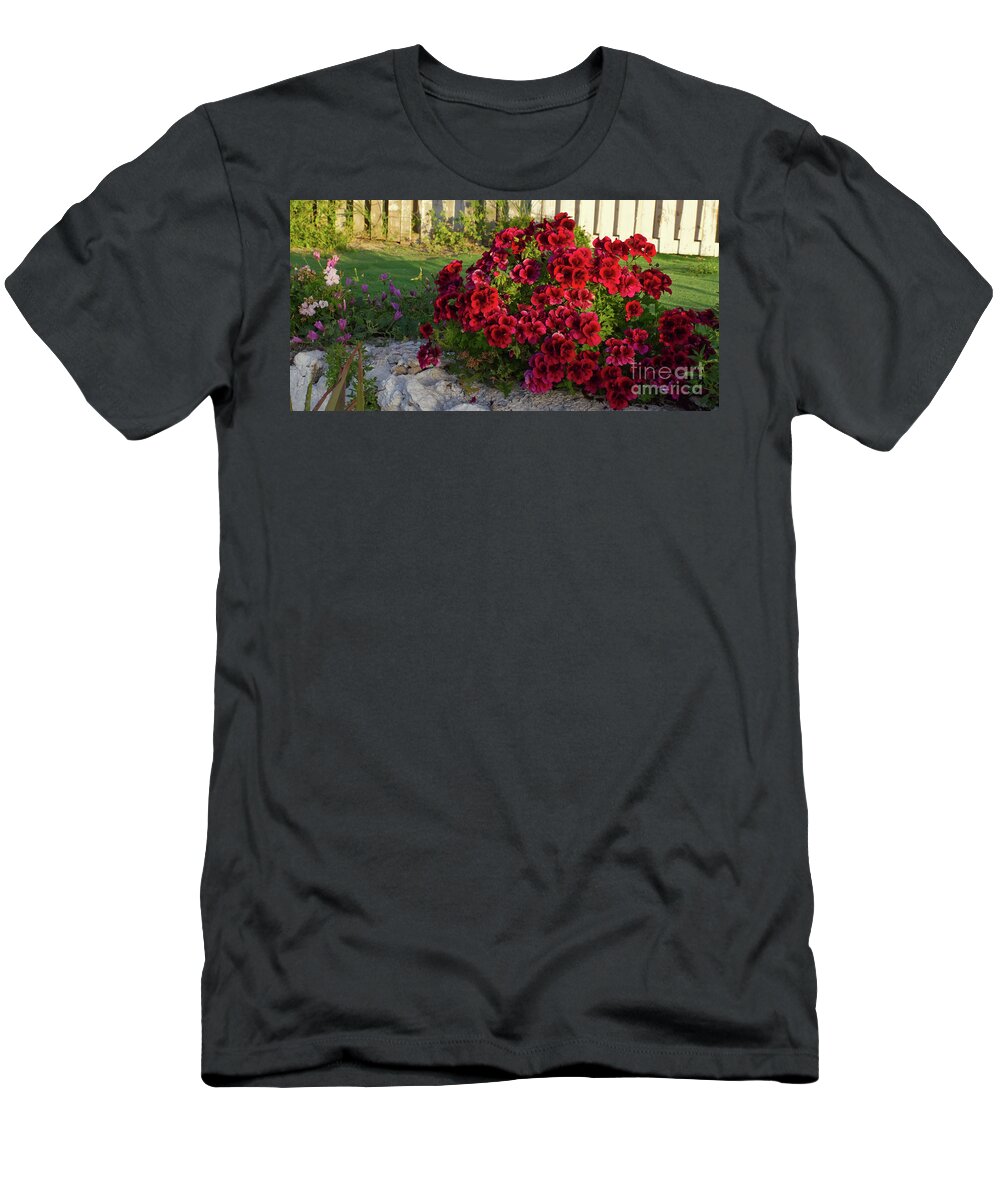 Begonia T-Shirt featuring the photograph Begonia-Torremolinos-Spain-2019 by Pics By Tony