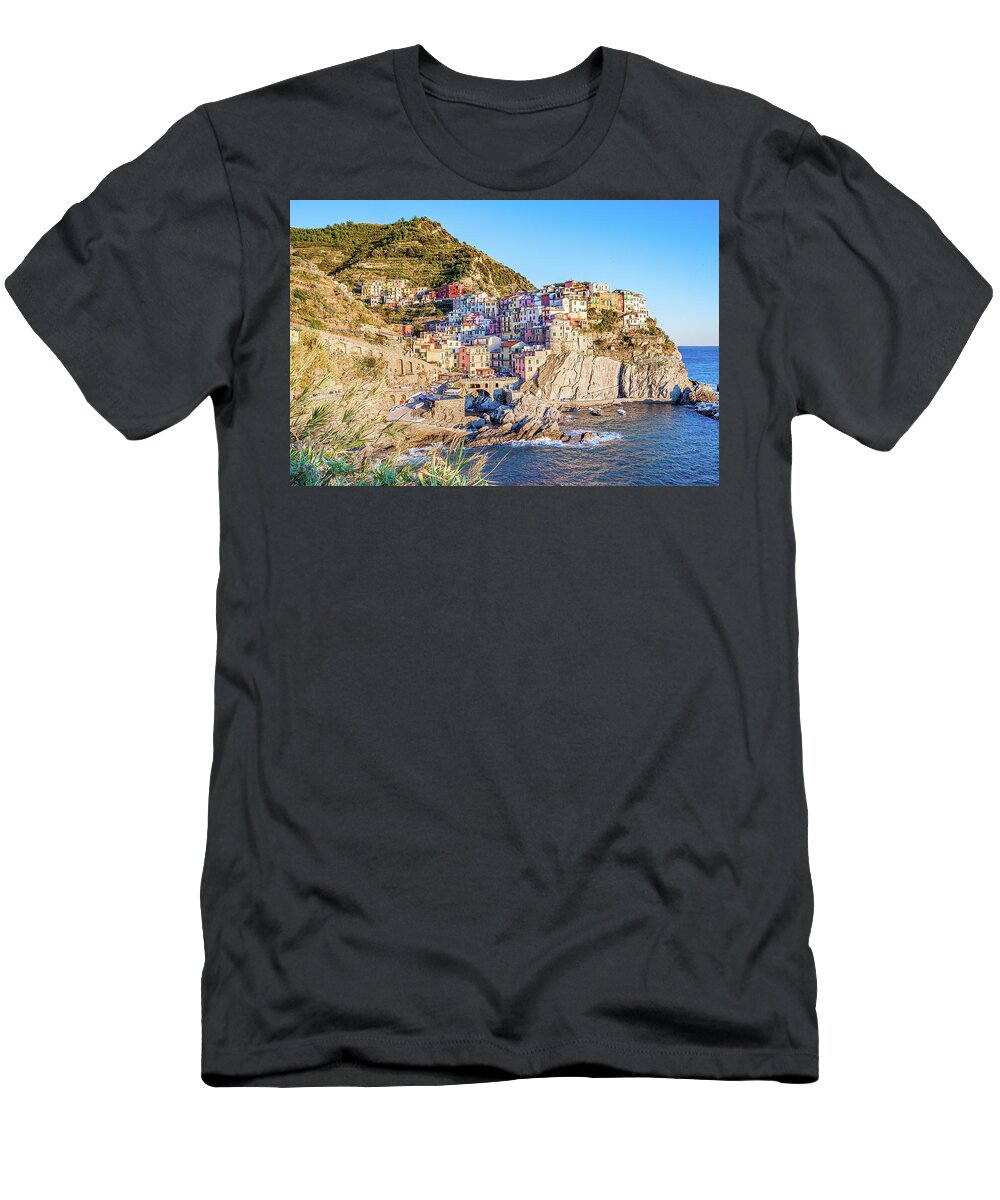 Italy T-Shirt featuring the photograph Bella Manarola by Marla Brown