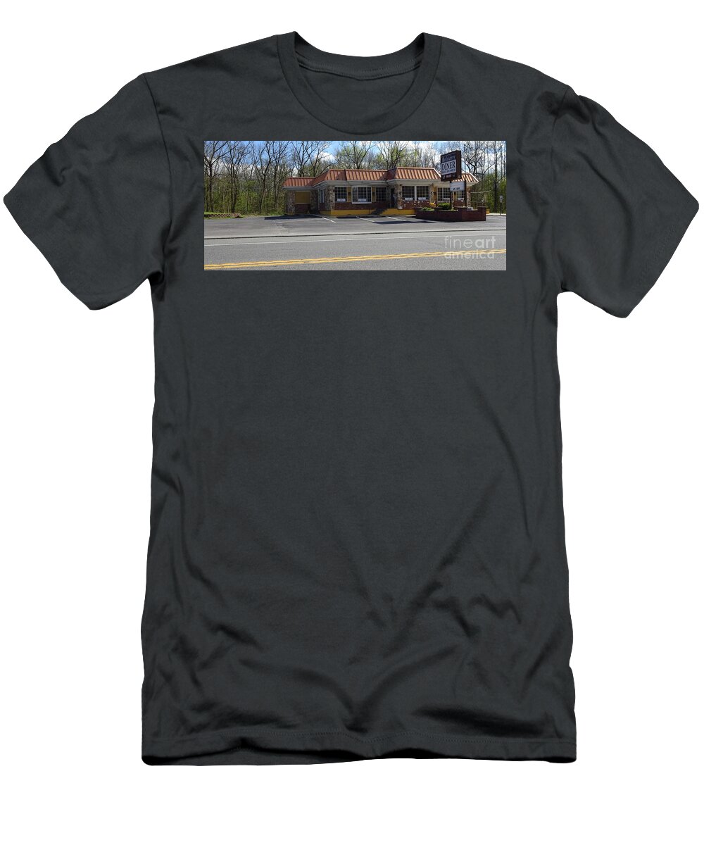Belvidere Diner T-Shirt featuring the photograph Belvidere Diner Rt 46 by GJ Glorijean
