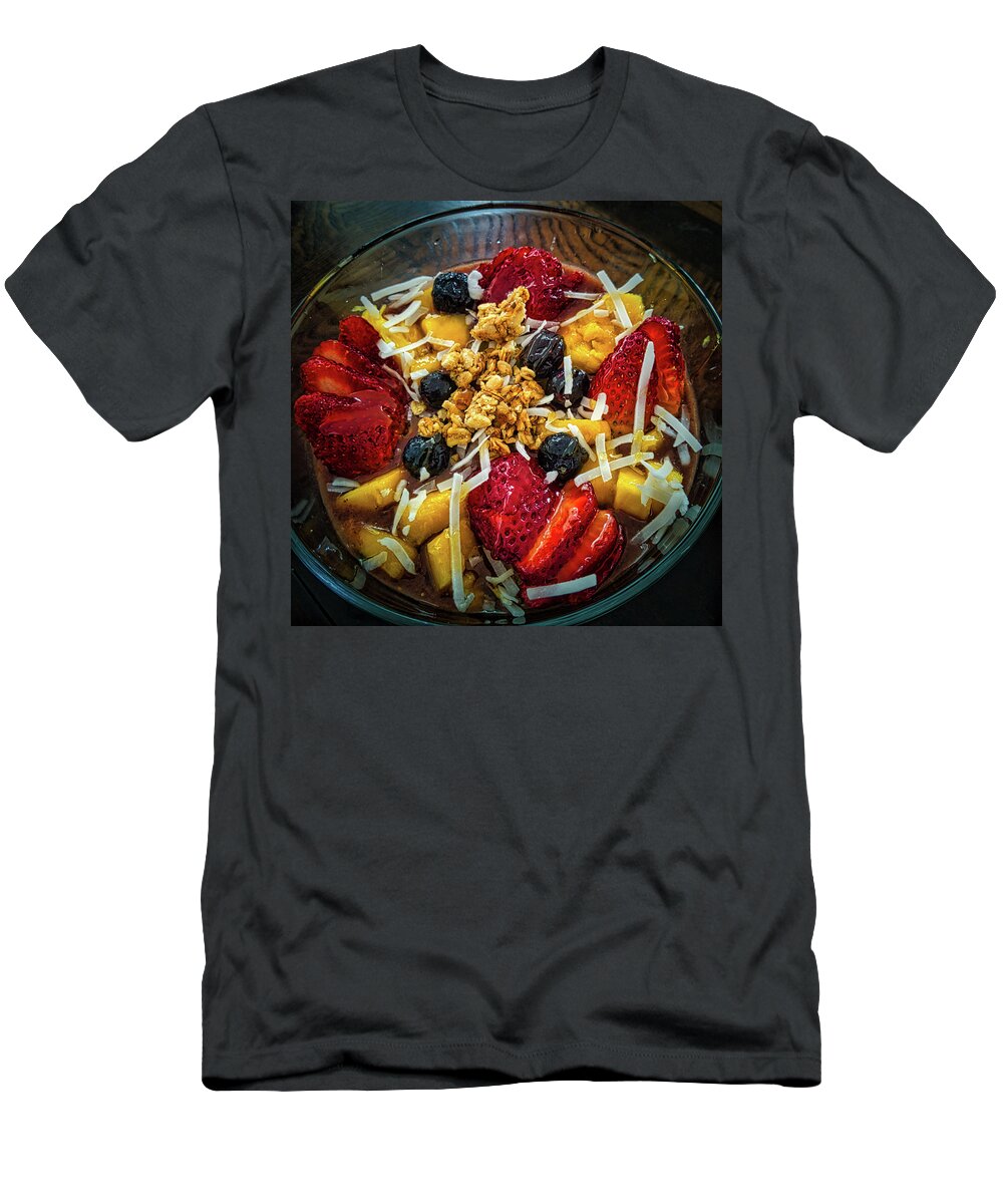 Fruit T-Shirt featuring the photograph Berry Happy Bowl by Portia Olaughlin