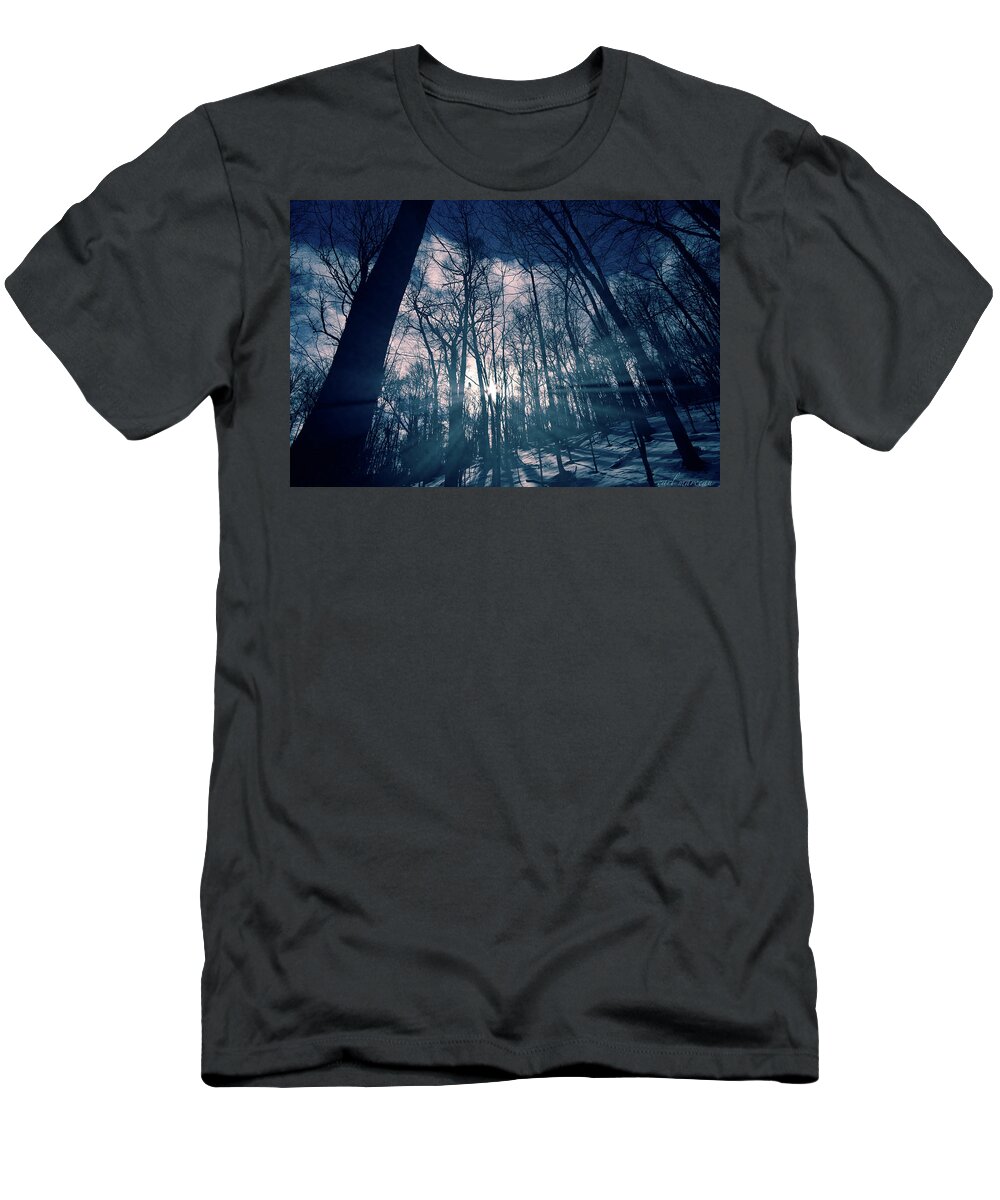 Light T-Shirt featuring the photograph Between The Light And The Shadow by Carl Marceau