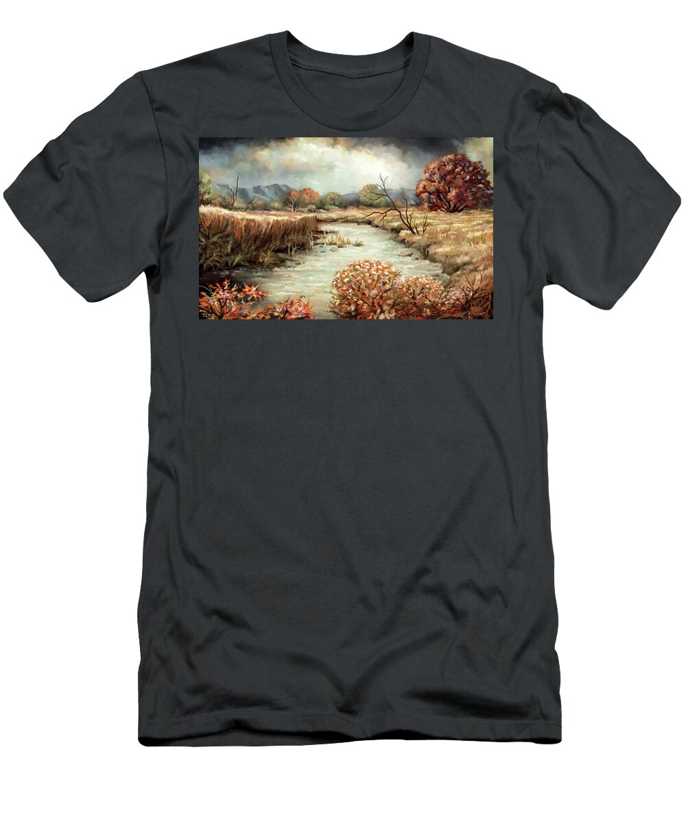Tree T-Shirt featuring the painting Big Oak-refined by Hans Neuhart