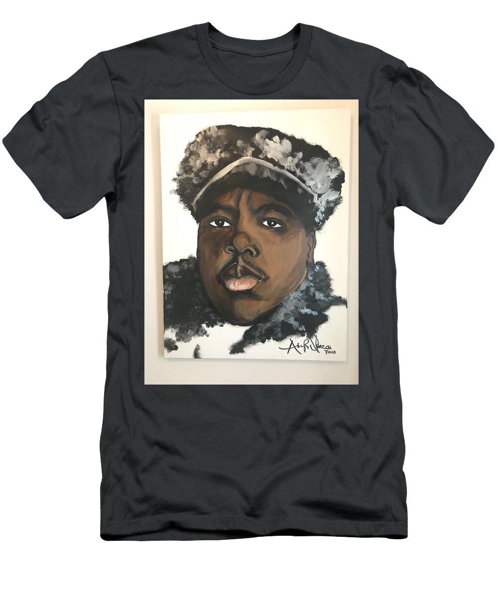  T-Shirt featuring the painting Biggie by Angie ONeal