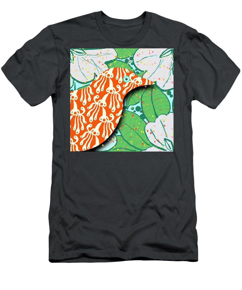  T-Shirt featuring the digital art Birdland No. 12 of 16 by Steve Hayhurst