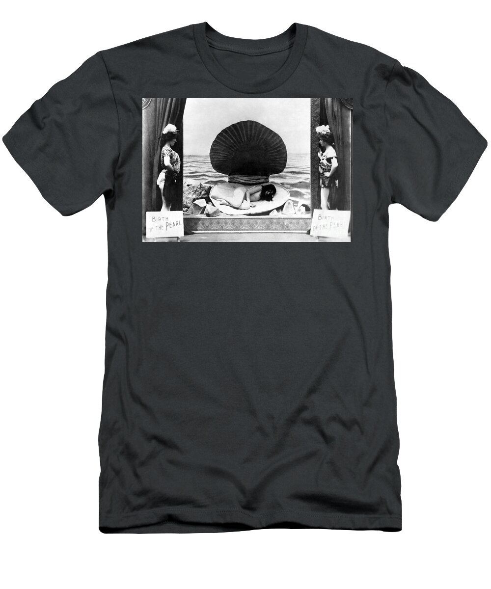 Biograph T-Shirt featuring the photograph Birth of the Pearl 1901 by Sad Hill - Bizarre Los Angeles Archive