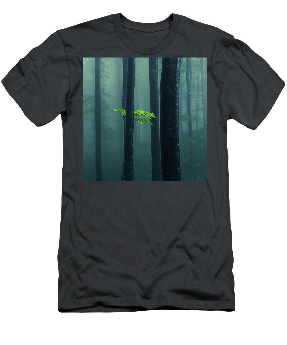 Mountain T-Shirt featuring the photograph Bit Of Green by Evgeni Dinev