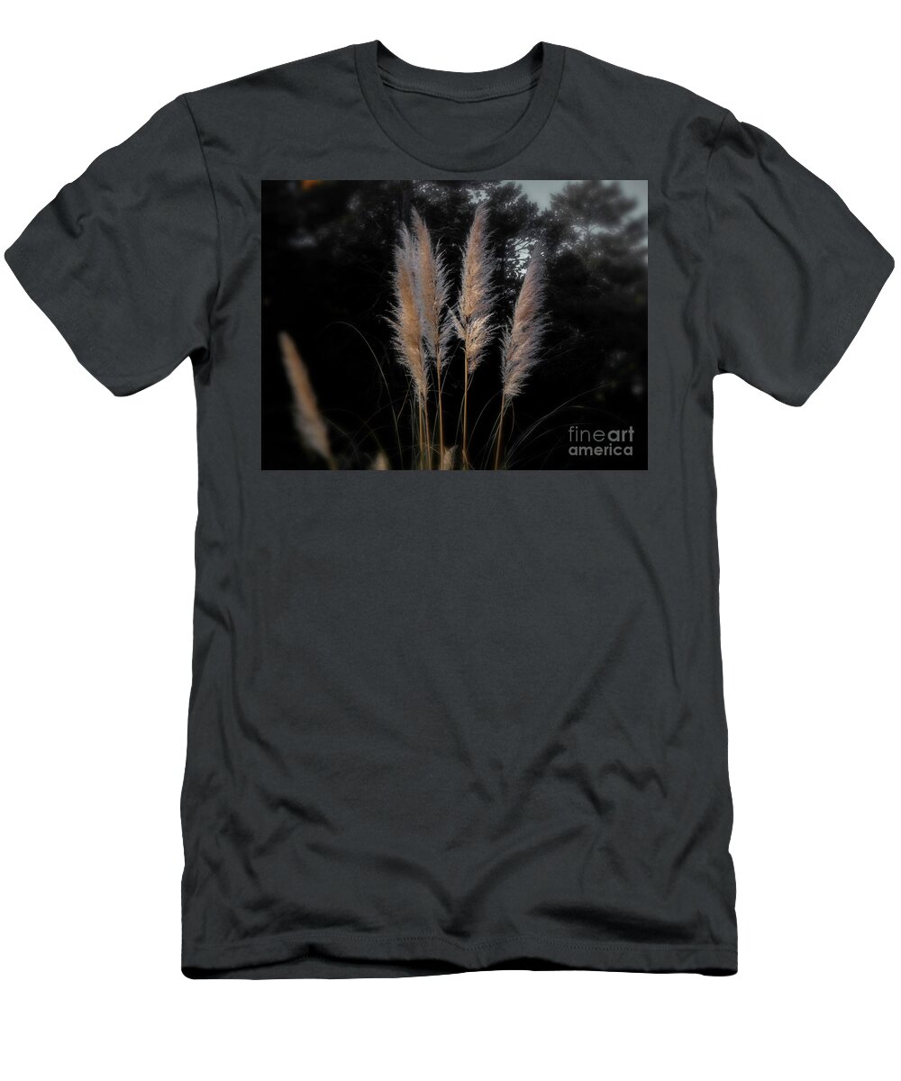 Grass T-Shirt featuring the photograph Blowing in the Wind by Judy Hall-Folde