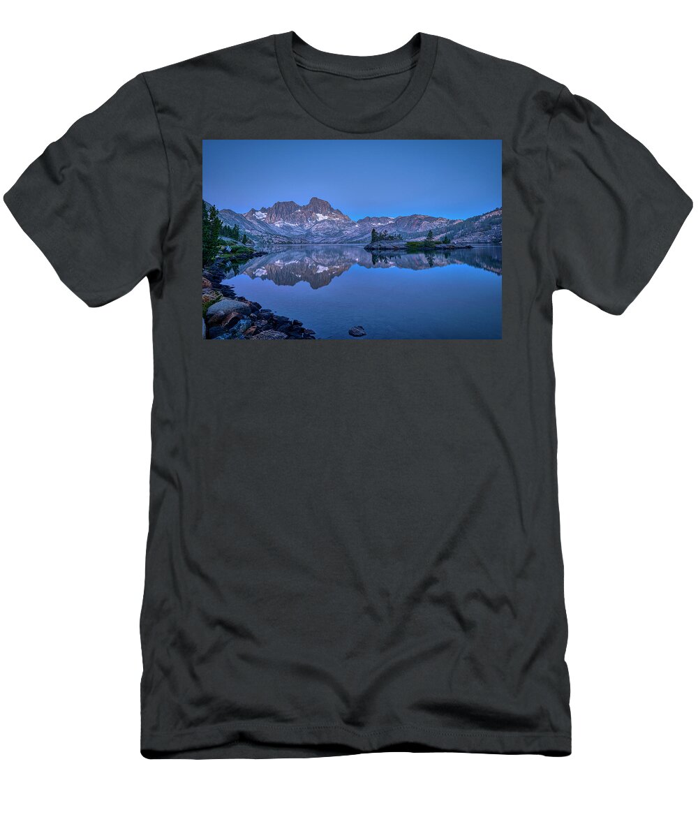 Landscape T-Shirt featuring the photograph Blue Hour in Garnet Lake by Romeo Victor