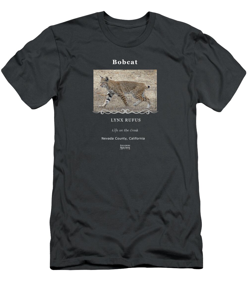Bobcat T-Shirt featuring the digital art Bobcat by Lisa Redfern