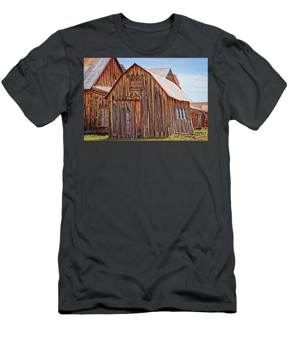 Famous Place T-Shirt featuring the photograph Bodie Buildings by David Desautel