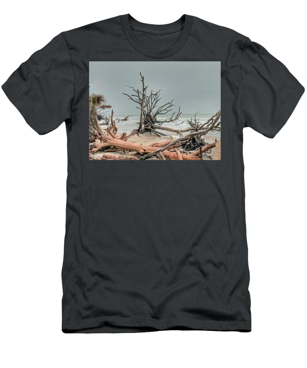 South Carolina T-Shirt featuring the photograph Botany Bay Beach, SC by Michael Dean Shelton