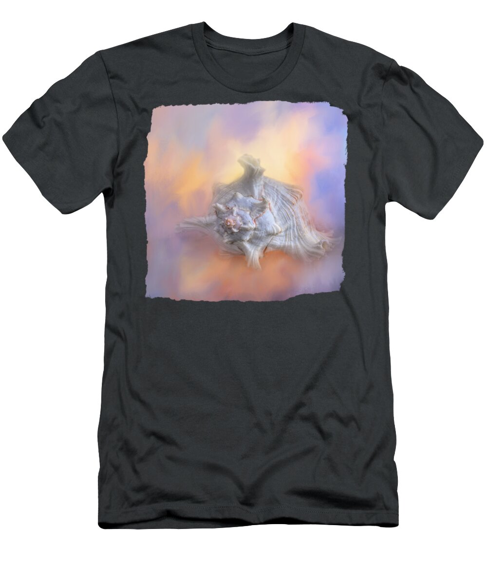 Murex T-Shirt featuring the mixed media Branched Murex Shell Four by Elisabeth Lucas
